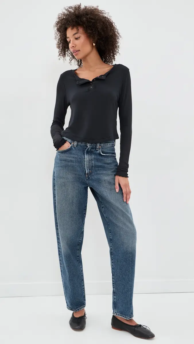 Free People Dream State Henley Top | Thumbnail 5 Free People Dream State Henley Top | Thumbnail 5