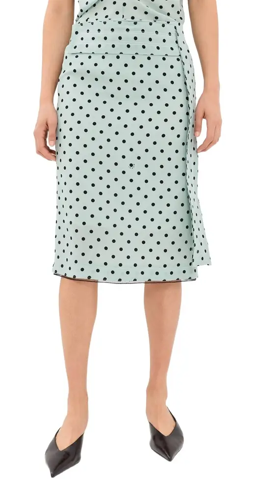 Marni Silk Midi Skirt