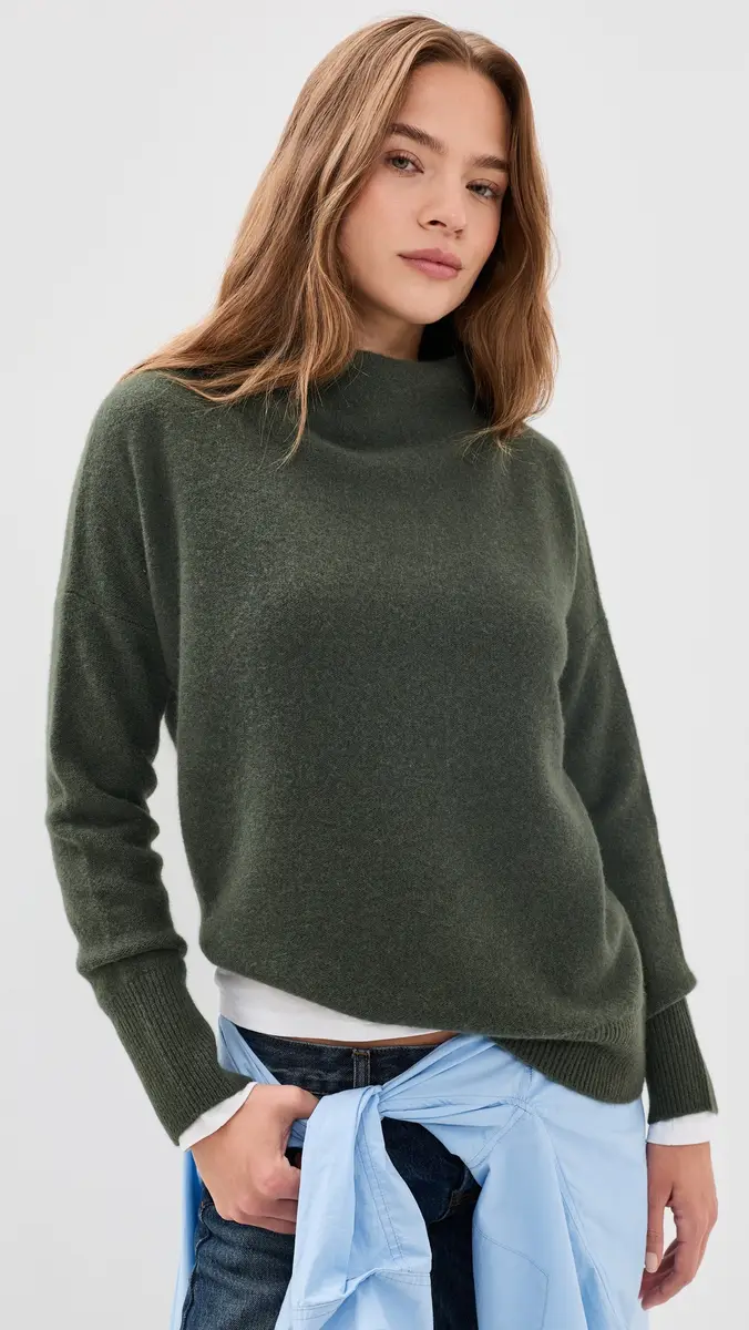 Vince Cashmere Funnel Neck Pullover | Thumbnail 2 Vince Cashmere Funnel Neck Pullover | Thumbnail 2