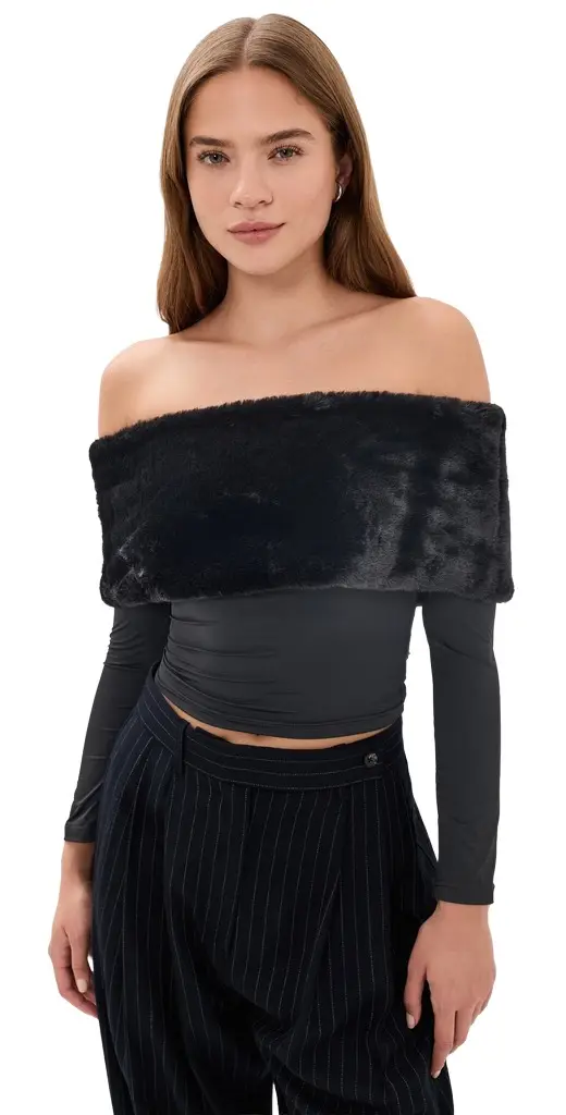 LIONESS Waldorf Off Shoulder Top