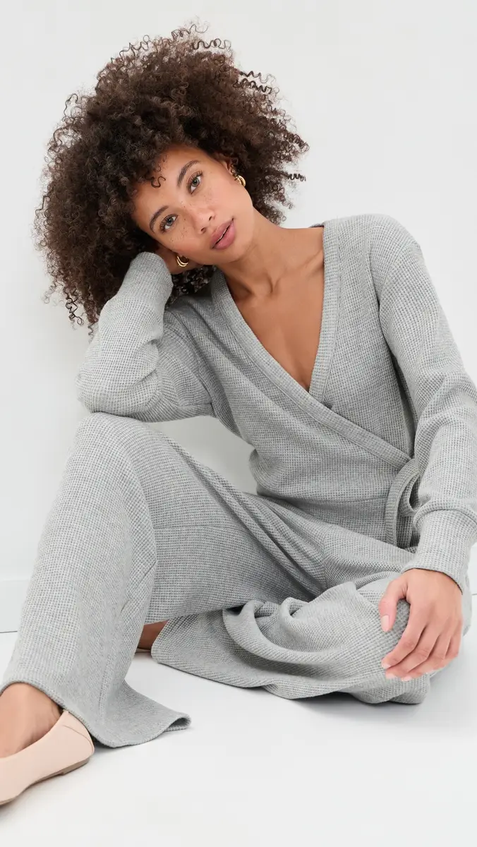 Beyond Yoga Rest Day Waffle Wrap Pullover | Thumbnail 5