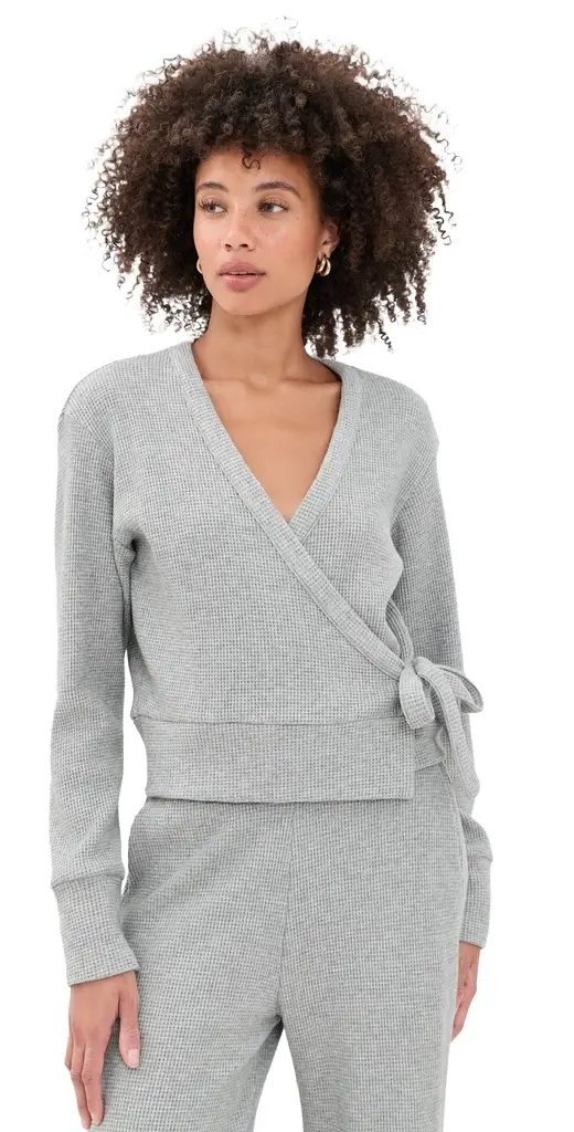 Rest Day Waffle Wrap Pullover Rest Day Waffle Wrap Pullover