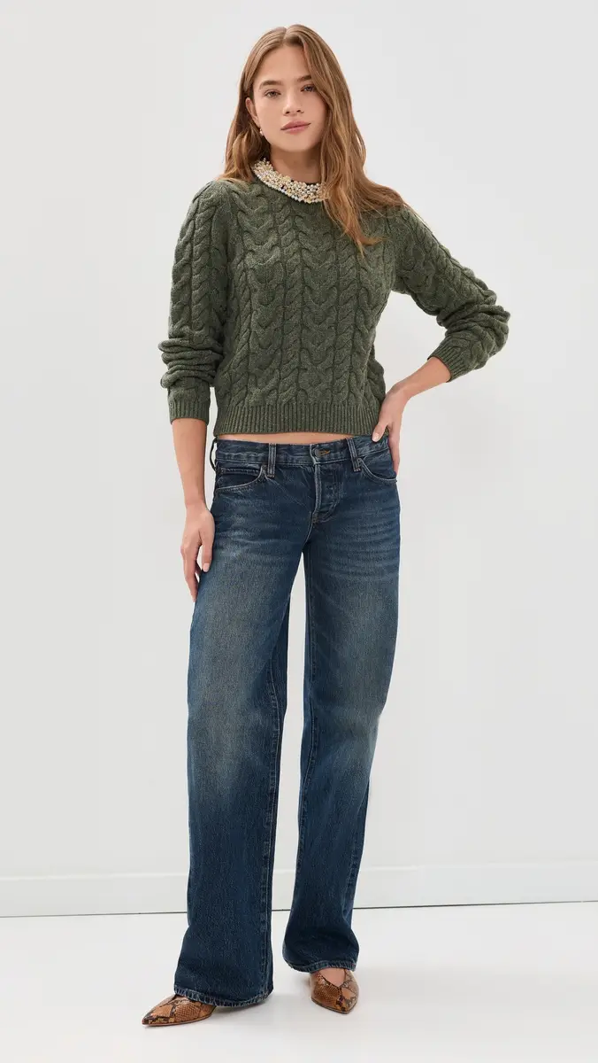 Ulla Johnson Marlie Cropped Knit Pullover with Embellishments | Thumbnail 5 Ulla Johnson Marlie Cropped Knit Pullover with Embellishments | Thumbnail 5