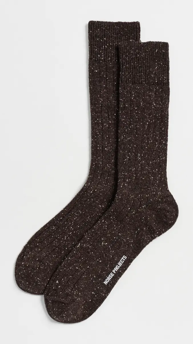Norse Projects Bykle Neps Wool Rib Socks | Thumbnail 2 Norse Projects Bykle Neps Wool Rib Socks | Thumbnail 2