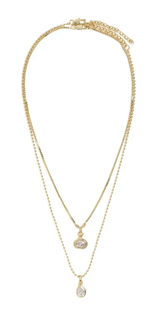 Luv AJ The Antoinette Stone Charm Necklace Set