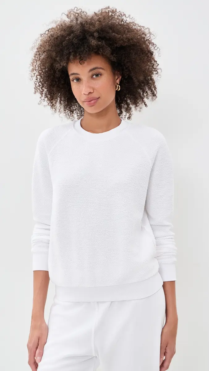 perfectwhitetee Ziggy Inside Out Fleece Long Sleeve Crew Neck Sweatshirt | Thumbnail 2 perfectwhitetee Ziggy Inside Out Fleece Long Sleeve Crew Neck Sweatshirt | Thumbnail 2