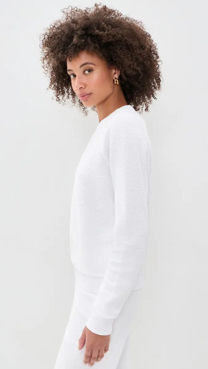 perfectwhitetee Ziggy Inside Out Fleece Long Sleeve Crew Neck Sweatshirt | Thumbnail 4 perfectwhitetee Ziggy Inside Out Fleece Long Sleeve Crew Neck Sweatshirt | Thumbnail 4