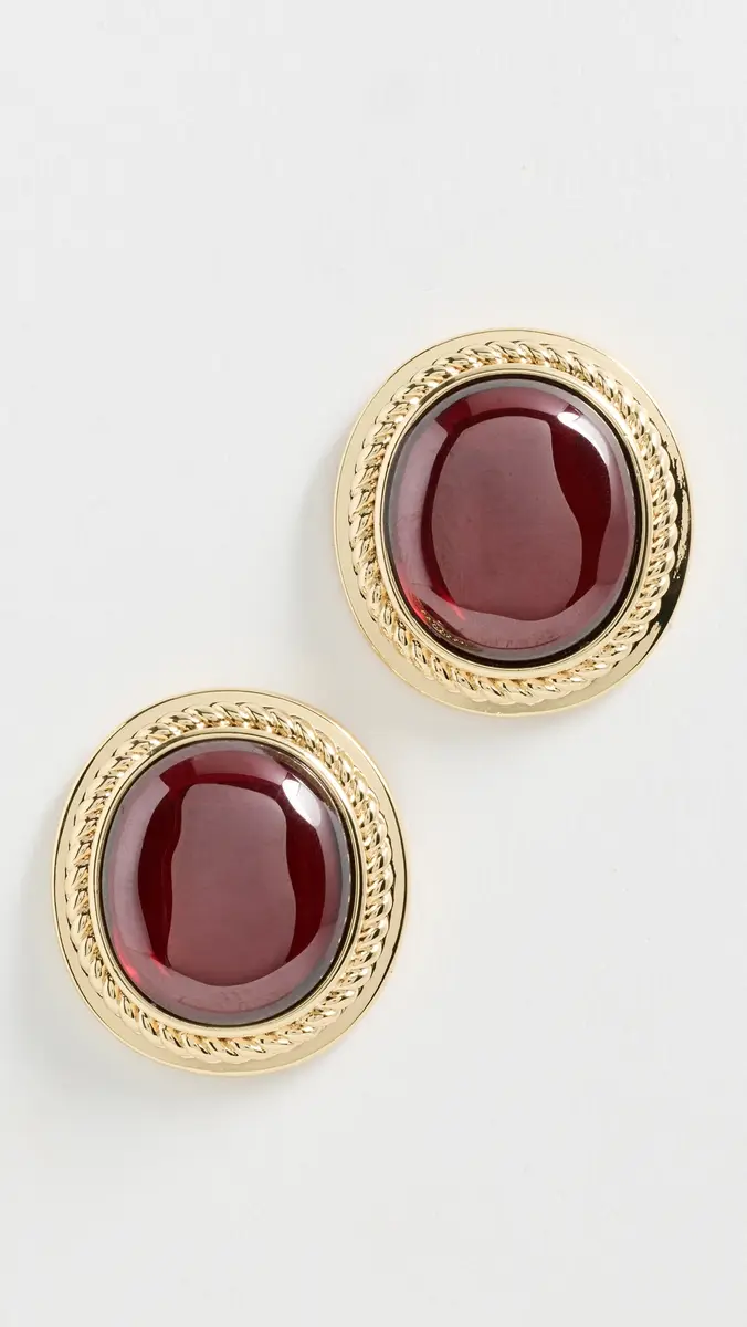 Luv AJ The Elizabeth Garnet Studs | Thumbnail 2 Luv AJ The Elizabeth Garnet Studs | Thumbnail 2