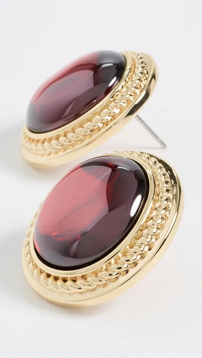Luv AJ The Elizabeth Garnet Studs | Thumbnail 4 Luv AJ The Elizabeth Garnet Studs | Thumbnail 4