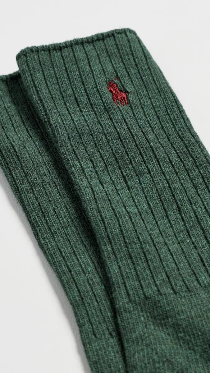 Polo Ralph Lauren Cotton Rib Crew Socks | Thumbnail 3