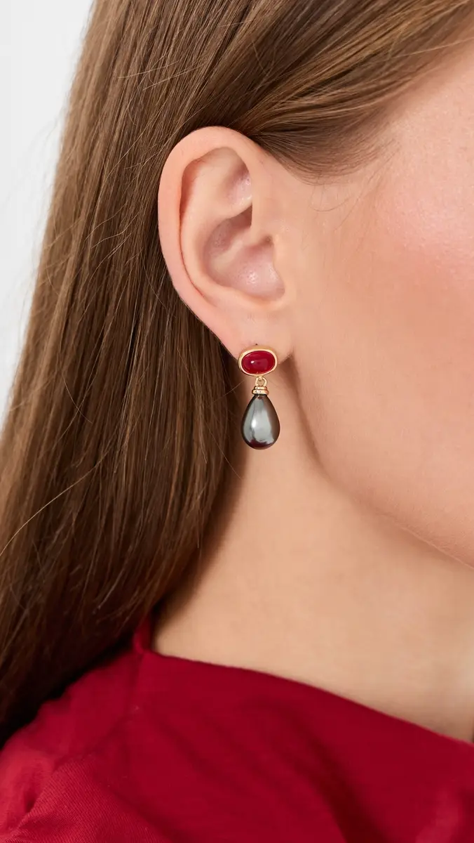 Luv AJ The Theodora Tahitian Pearl Earrings | Thumbnail 3 Luv AJ The Theodora Tahitian Pearl Earrings | Thumbnail 3