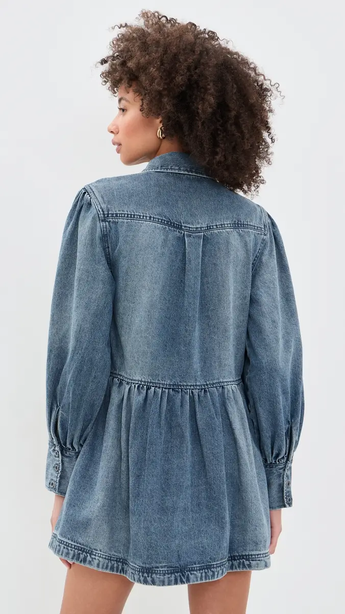 Free People Marris Denim Mini Dress | Thumbnail 3 Free People Marris Denim Mini Dress | Thumbnail 3