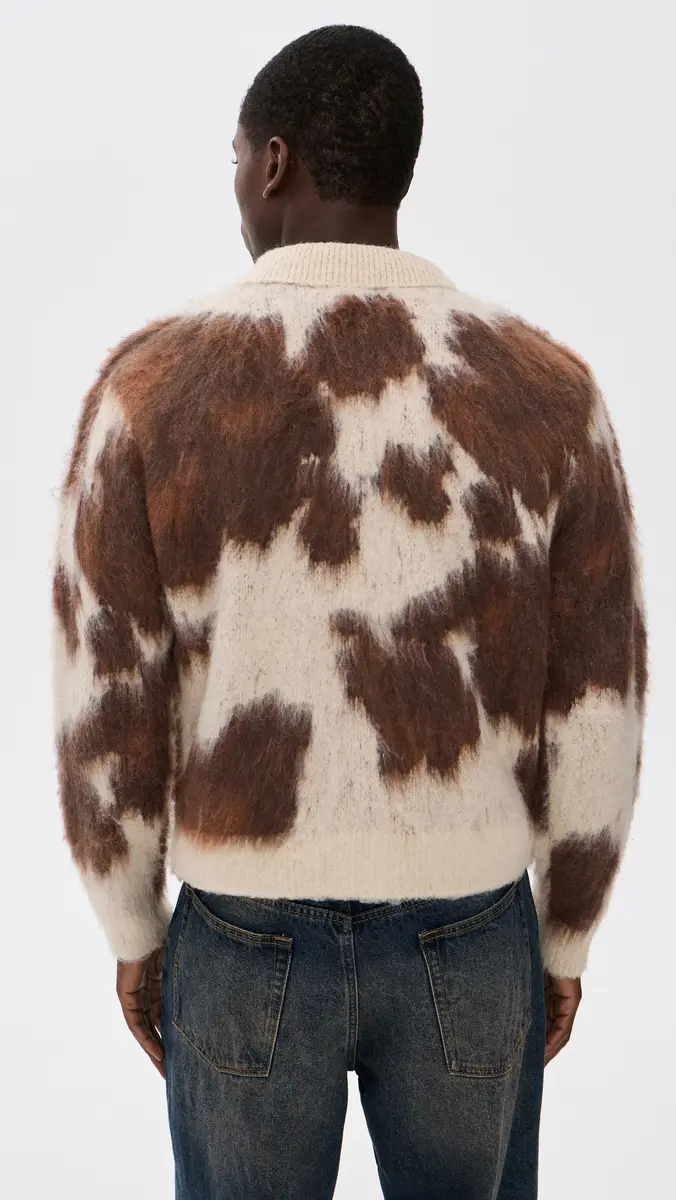 Obey Cow Pattern Zip Sweater | Thumbnail 3 Obey Cow Pattern Zip Sweater | Thumbnail 3