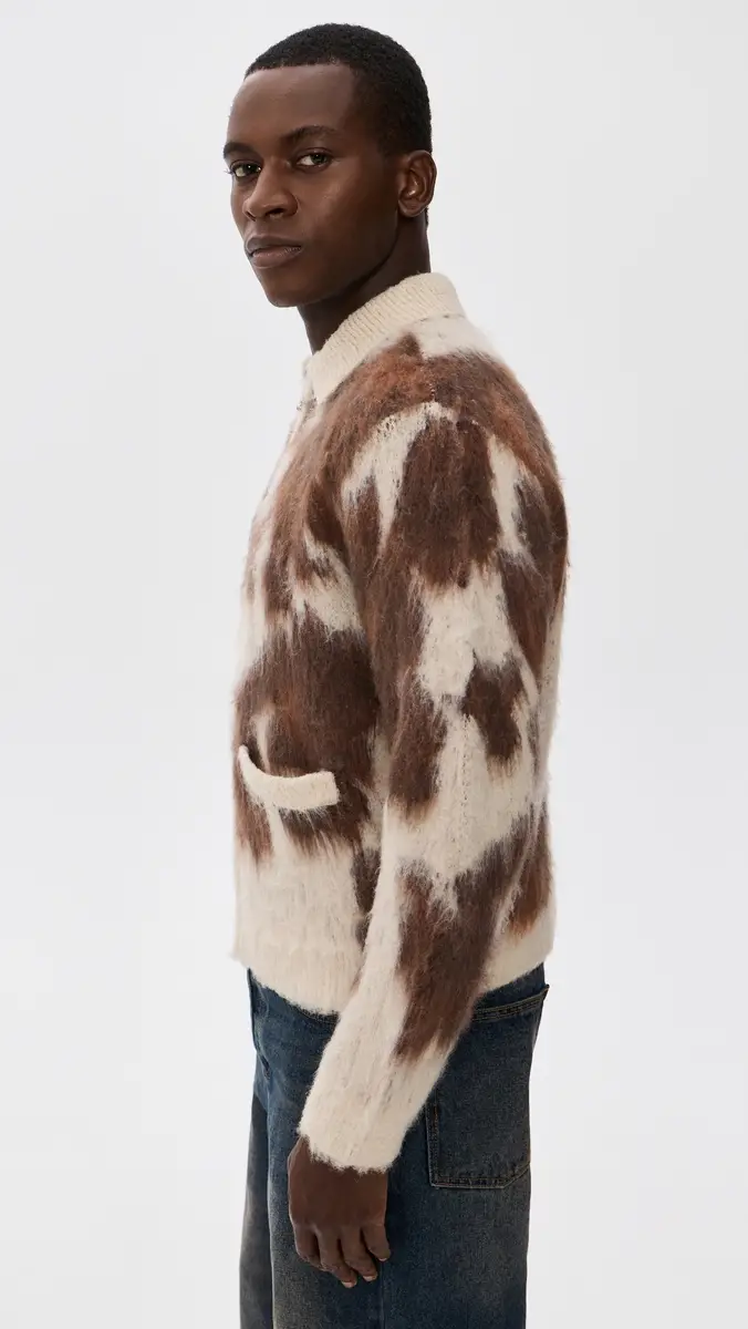 Obey Cow Pattern Zip Sweater | Thumbnail 4 Obey Cow Pattern Zip Sweater | Thumbnail 4