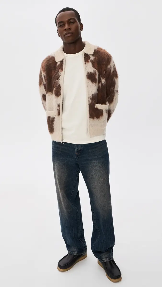 Obey Cow Pattern Zip Sweater | Thumbnail 5 Obey Cow Pattern Zip Sweater | Thumbnail 5