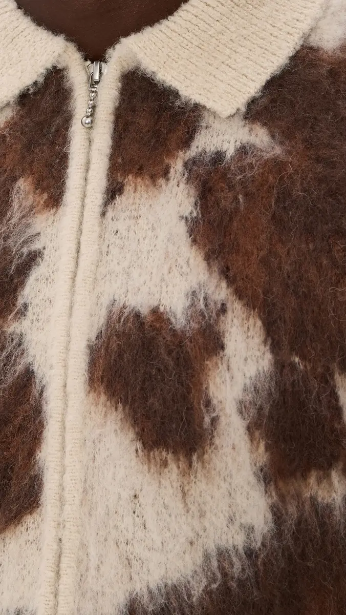Obey Cow Pattern Zip Sweater | Thumbnail 6 Obey Cow Pattern Zip Sweater | Thumbnail 6