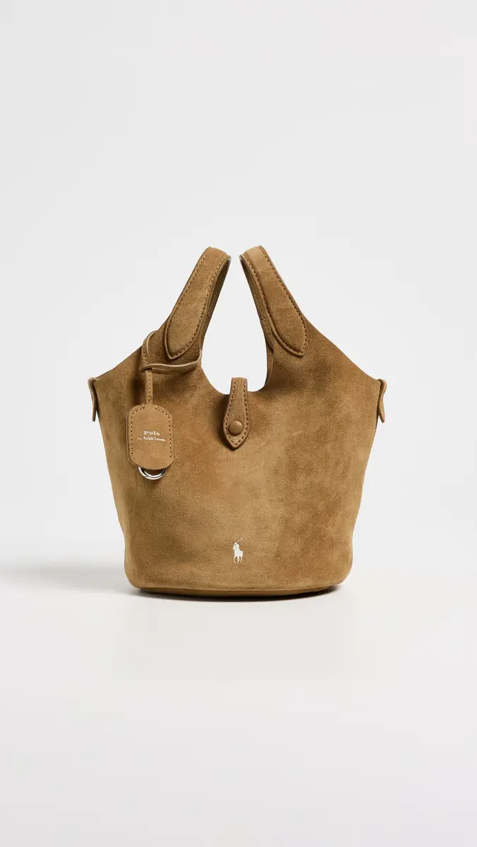 Polo Ralph Lauren Polo Play Small Suede Bucket Bag | Thumbnail 2 Polo Ralph Lauren Polo Play Small Suede Bucket Bag | Thumbnail 2