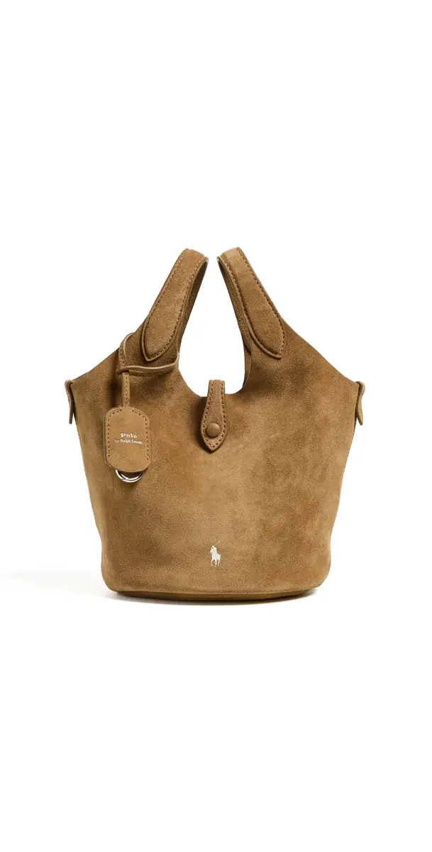 Polo Ralph Lauren Polo Play Small Suede Bucket Bag