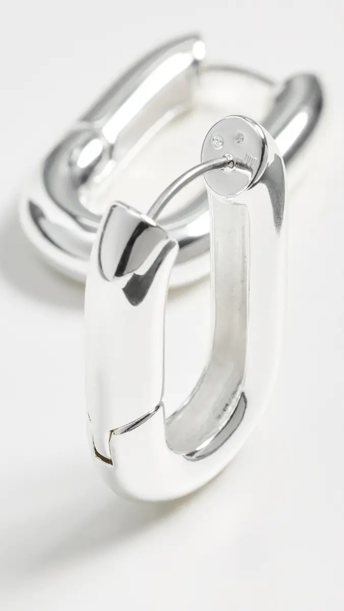 Gorjana Zoey Silver Statement Hoops | Thumbnail 4