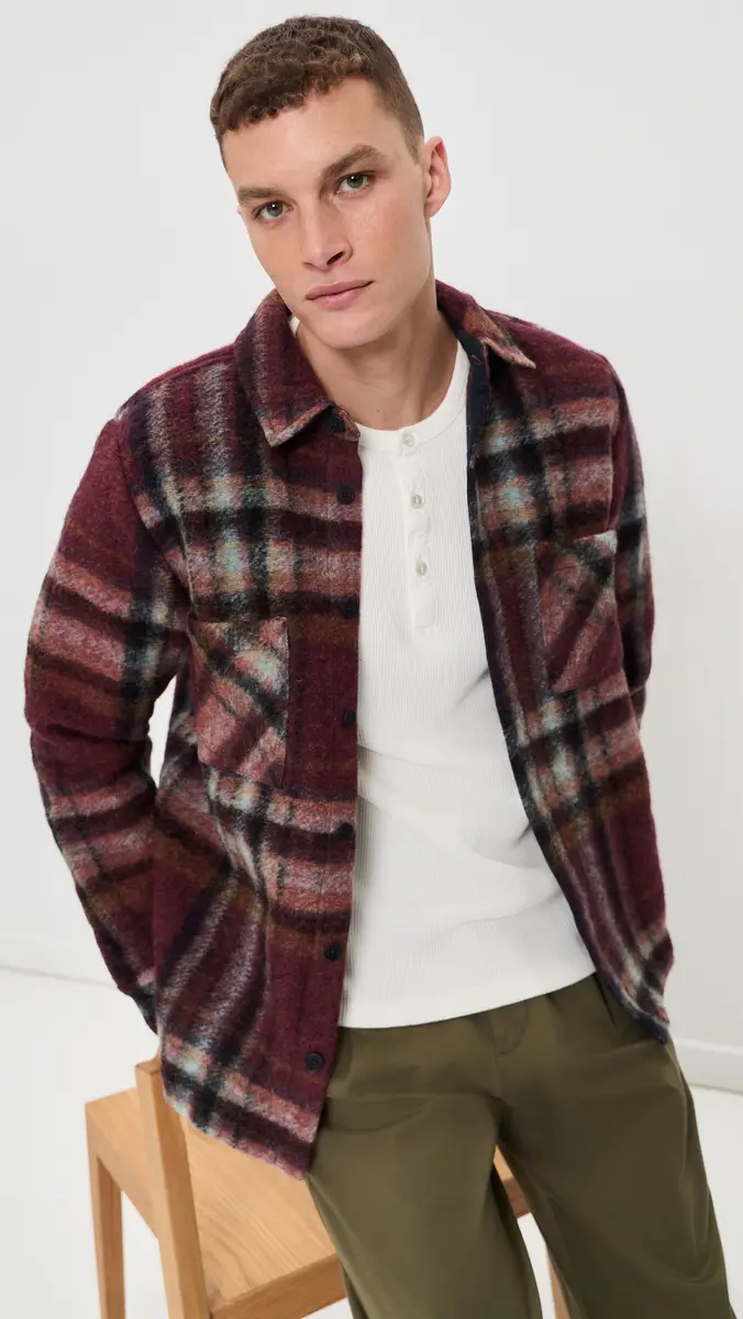 Wax London Whiting Check Wool Overshirt | Thumbnail 2 Wax London Whiting Check Wool Overshirt | Thumbnail 2