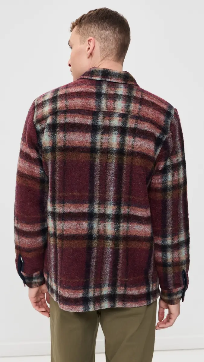 Wax London Whiting Check Wool Overshirt | Thumbnail 3 Wax London Whiting Check Wool Overshirt | Thumbnail 3