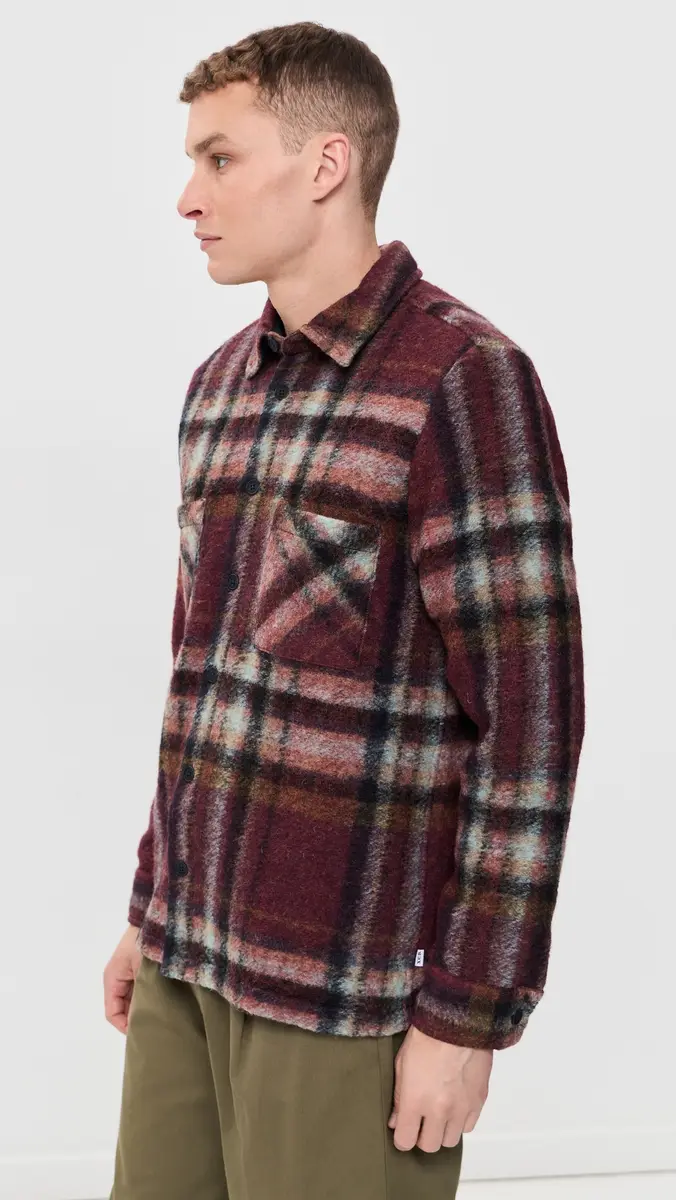 Wax London Whiting Check Wool Overshirt | Thumbnail 4 Wax London Whiting Check Wool Overshirt | Thumbnail 4
