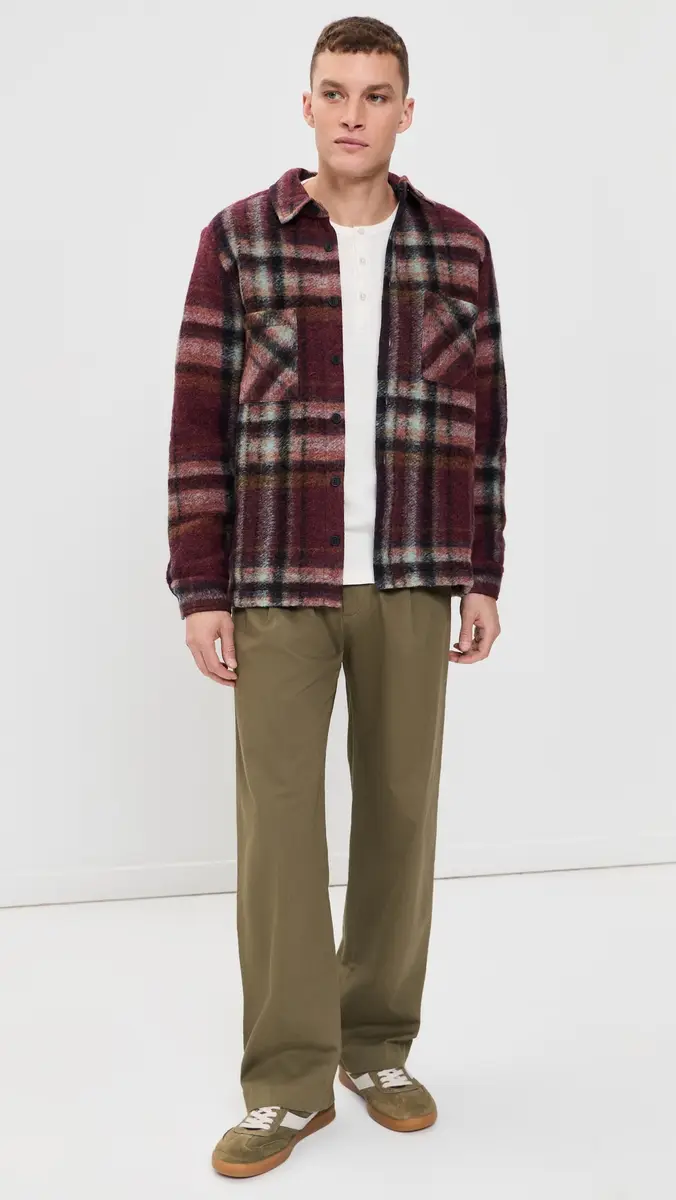 Wax London Whiting Check Wool Overshirt | Thumbnail 5 Wax London Whiting Check Wool Overshirt | Thumbnail 5