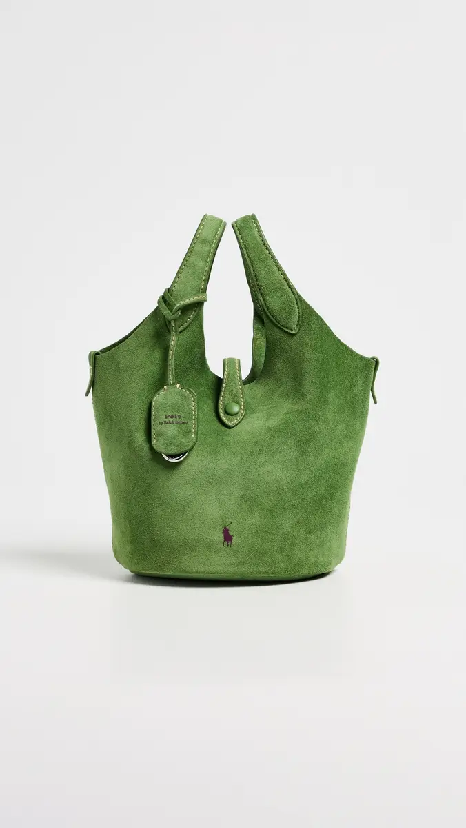 Polo Ralph Lauren Small Suede Poly Crossbody Bag | Thumbnail 2 Polo Ralph Lauren Small Suede Poly Crossbody Bag | Thumbnail 2