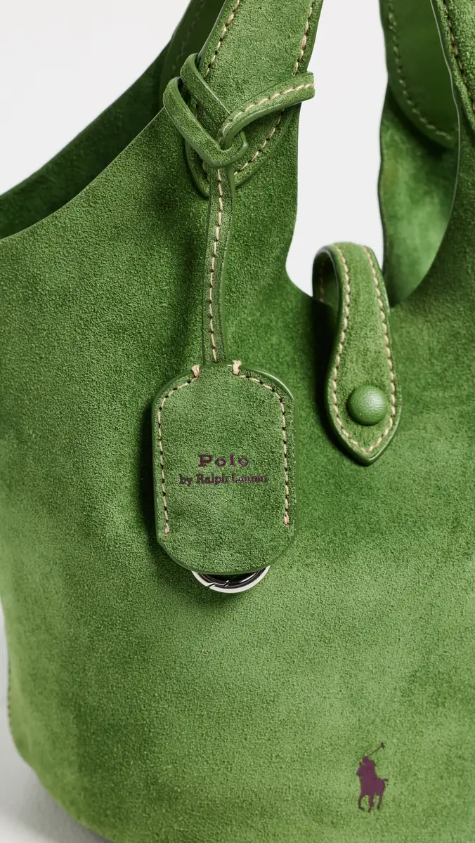 Polo Ralph Lauren Small Suede Poly Crossbody Bag | Thumbnail 5 Polo Ralph Lauren Small Suede Poly Crossbody Bag | Thumbnail 5