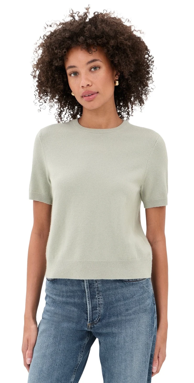Vince Relaxed Short Sleeve Sweater