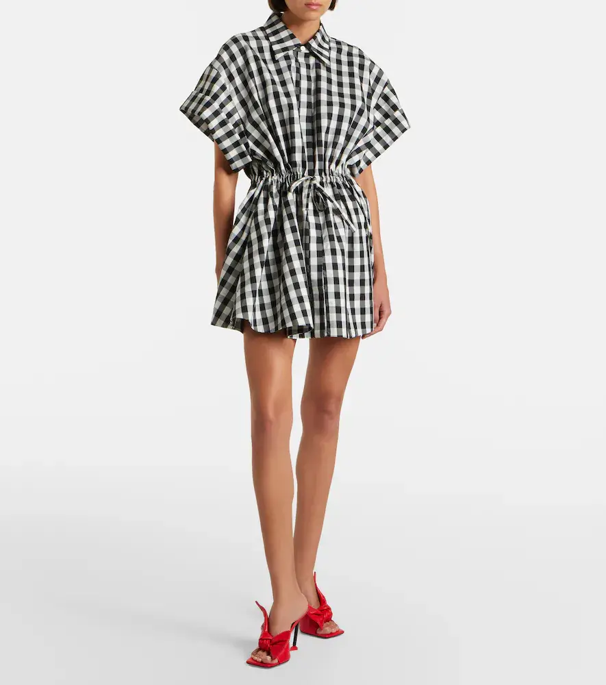 Givenchy Checked cotton-blend shirt dress | Thumbnail 4