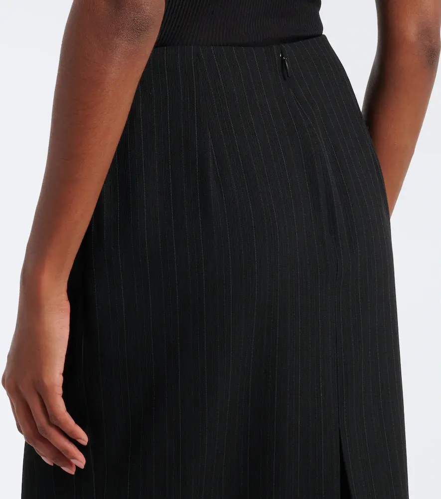 Saint Laurent Chalk stripe wool-blend pencil skirt | Thumbnail 3 Saint Laurent Chalk stripe wool-blend pencil skirt | Thumbnail 3