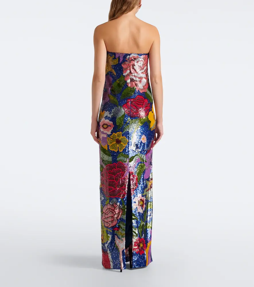 LA FUORI Là Fuori Florentine Garden sequined bustier gown | Thumbnail 3 LA FUORI Là Fuori Florentine Garden sequined bustier gown | Thumbnail 3