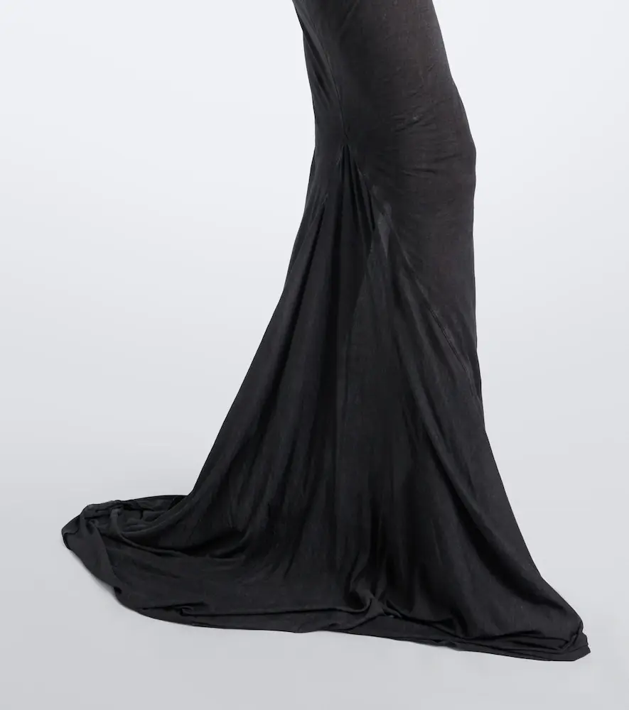 Rick Owens DRKSHDW Edfu cotton jersey gown | Thumbnail 3