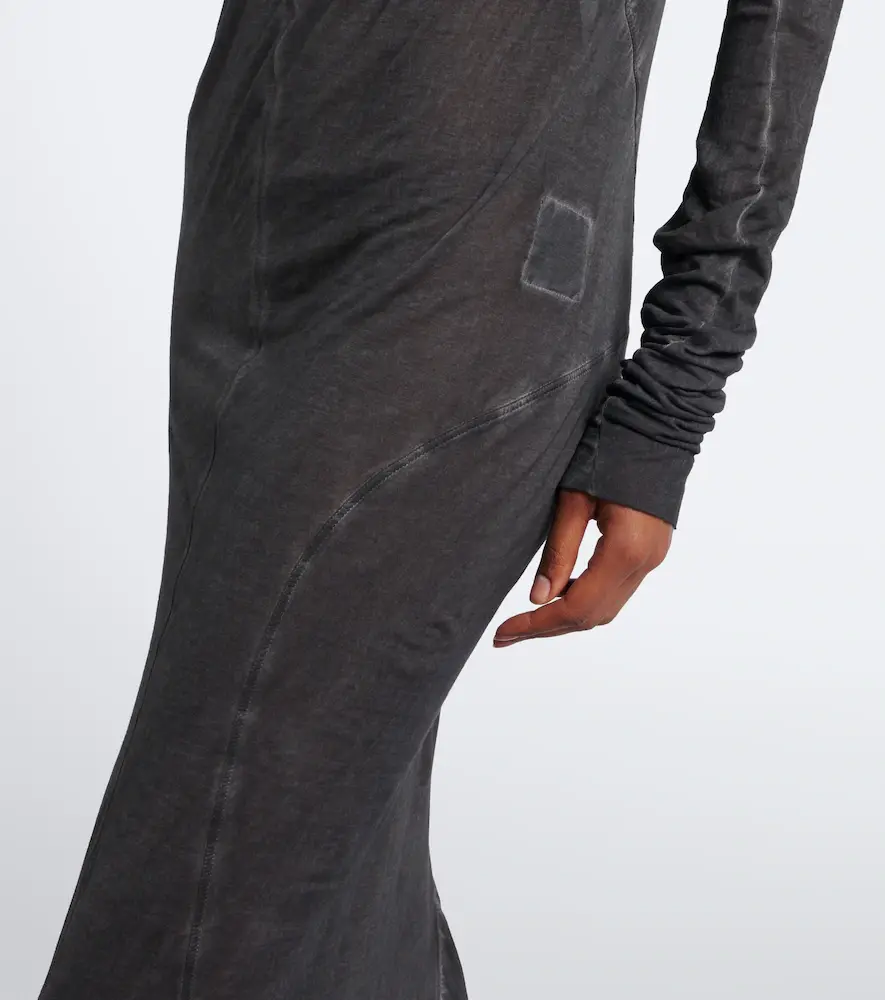 Rick Owens DRKSHDW Edfu cotton jersey gown | Thumbnail 4