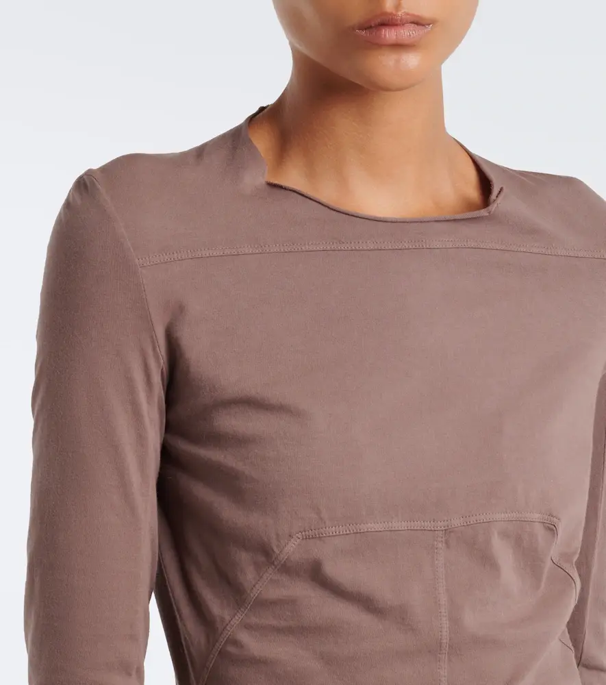 Rick Owens DRKSHDW Simple Edfu cotton jersey gown | Thumbnail 4 Rick Owens DRKSHDW Simple Edfu cotton jersey gown | Thumbnail 4
