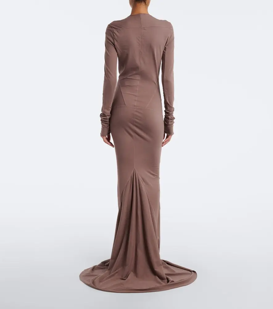 Rick Owens DRKSHDW Simple Edfu cotton jersey gown | Thumbnail 6 Rick Owens DRKSHDW Simple Edfu cotton jersey gown | Thumbnail 6