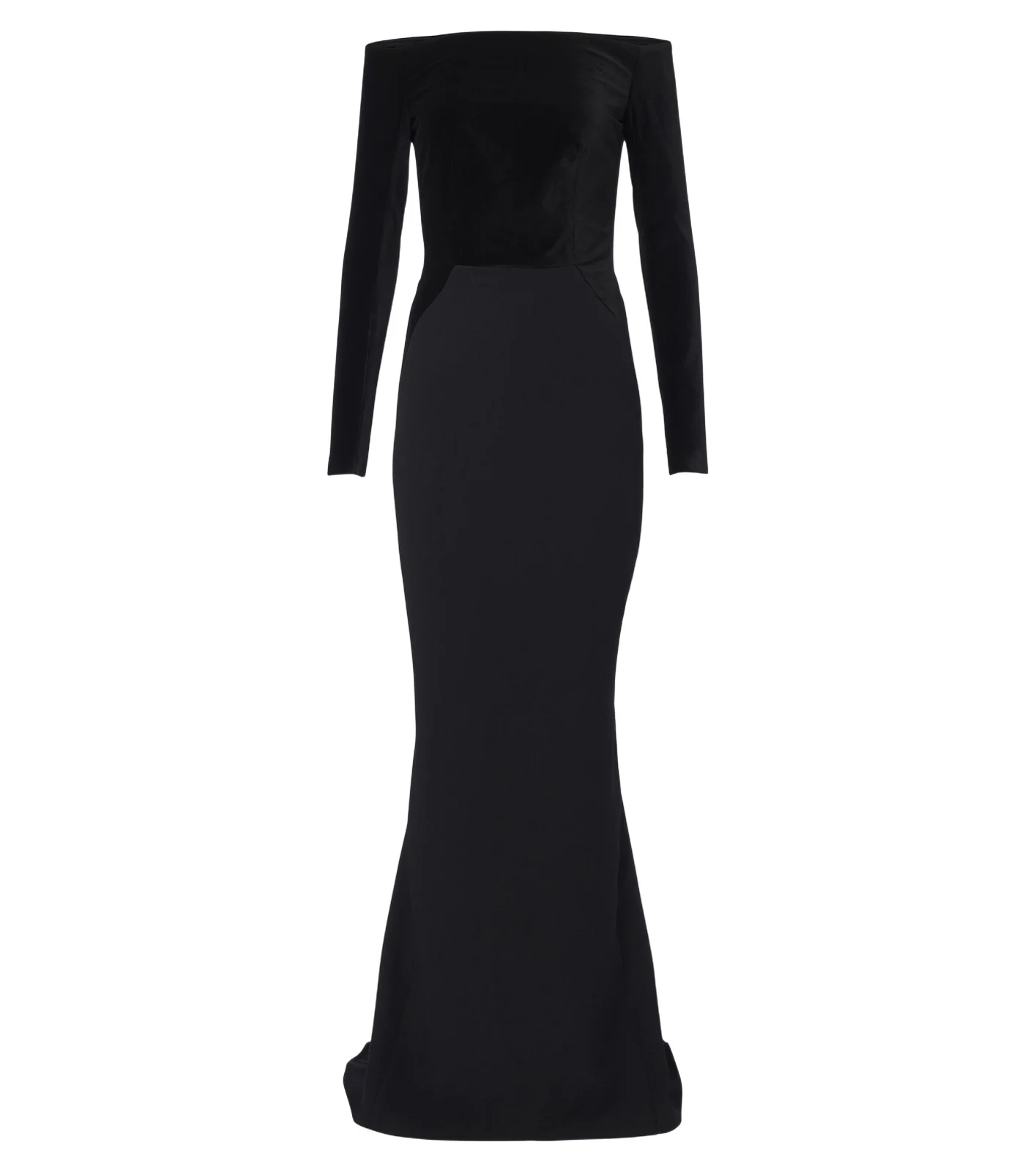 Safiyaa Pazienza crêpe and velvet gown
