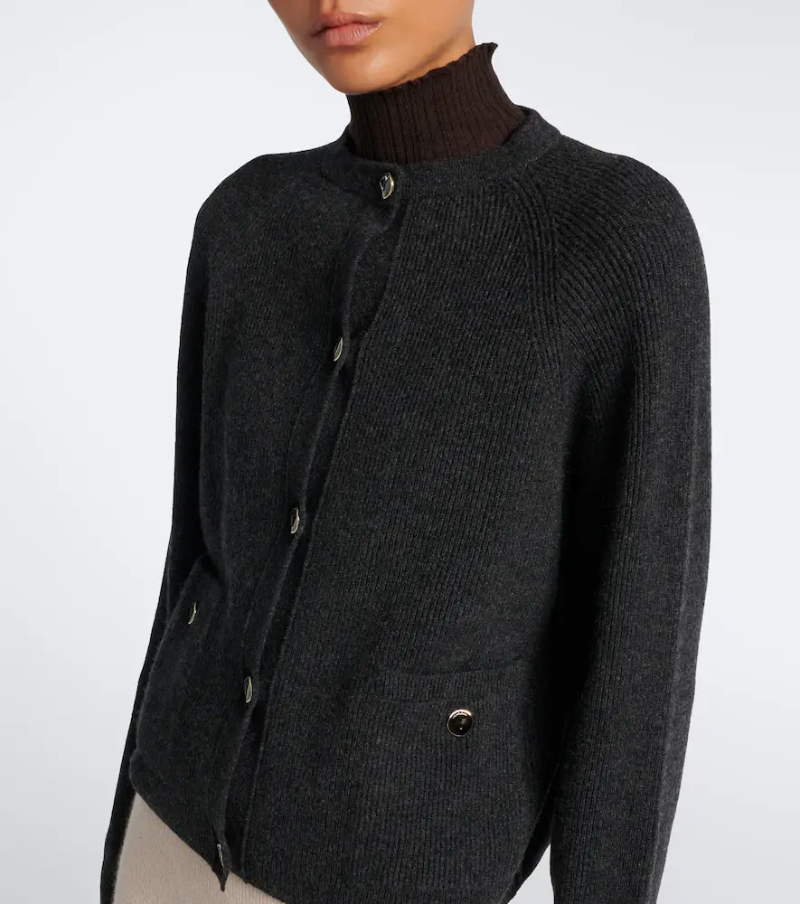 AGNONA Ribbed-knit cashmere cardigan | Thumbnail 2 AGNONA Ribbed-knit cashmere cardigan | Thumbnail 2