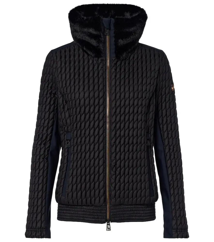 Gillian teddy-trimmed ski jacket Gillian teddy-trimmed ski jacket