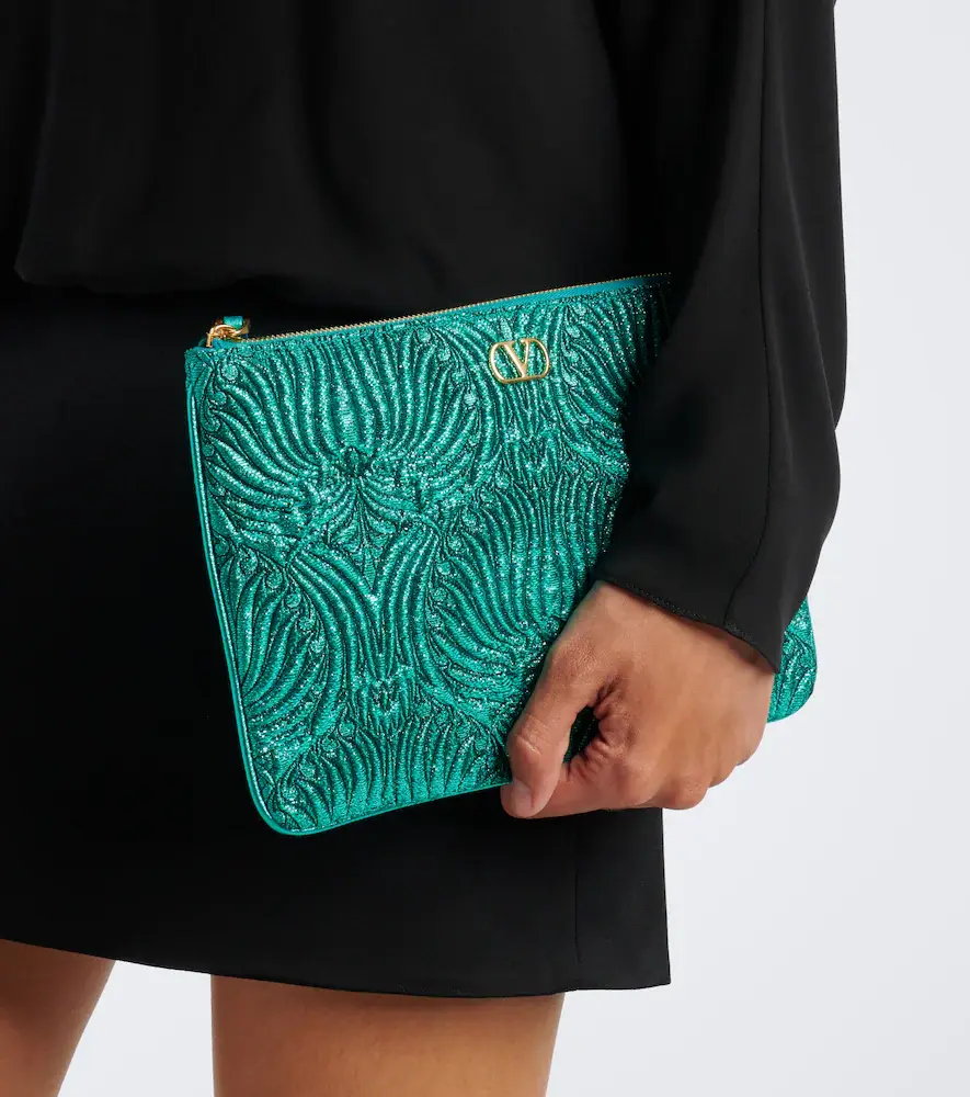 Valentino Garavani VLogo Small jacquard pouch | Thumbnail 5