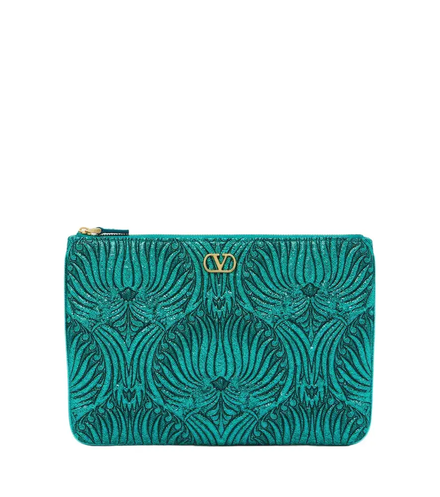 Valentino Garavani VLogo Small jacquard pouch