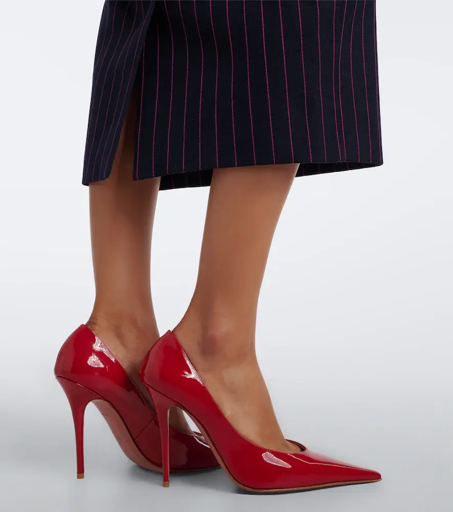 Amina Muaddi Anok patent leather pumps | Thumbnail 6