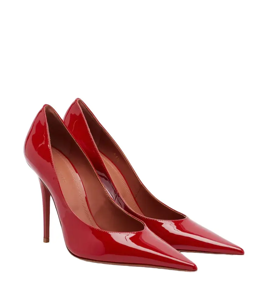 Amina Muaddi Anok patent leather pumps