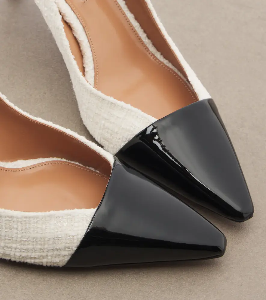 Aquazzura Orbit leather-trimmed tweed pumps | Thumbnail 2 Aquazzura Orbit leather-trimmed tweed pumps | Thumbnail 2