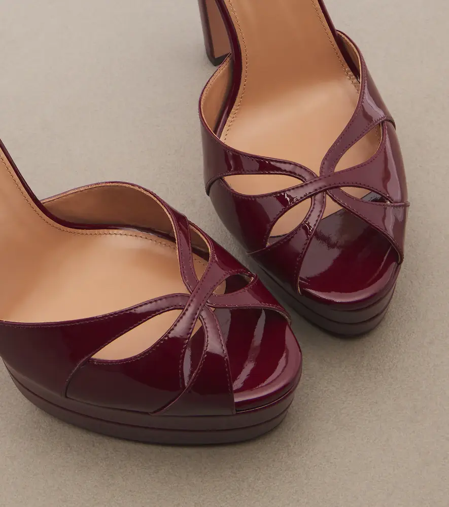 Aquazzura Moves patent leather platform sandals | Thumbnail 2