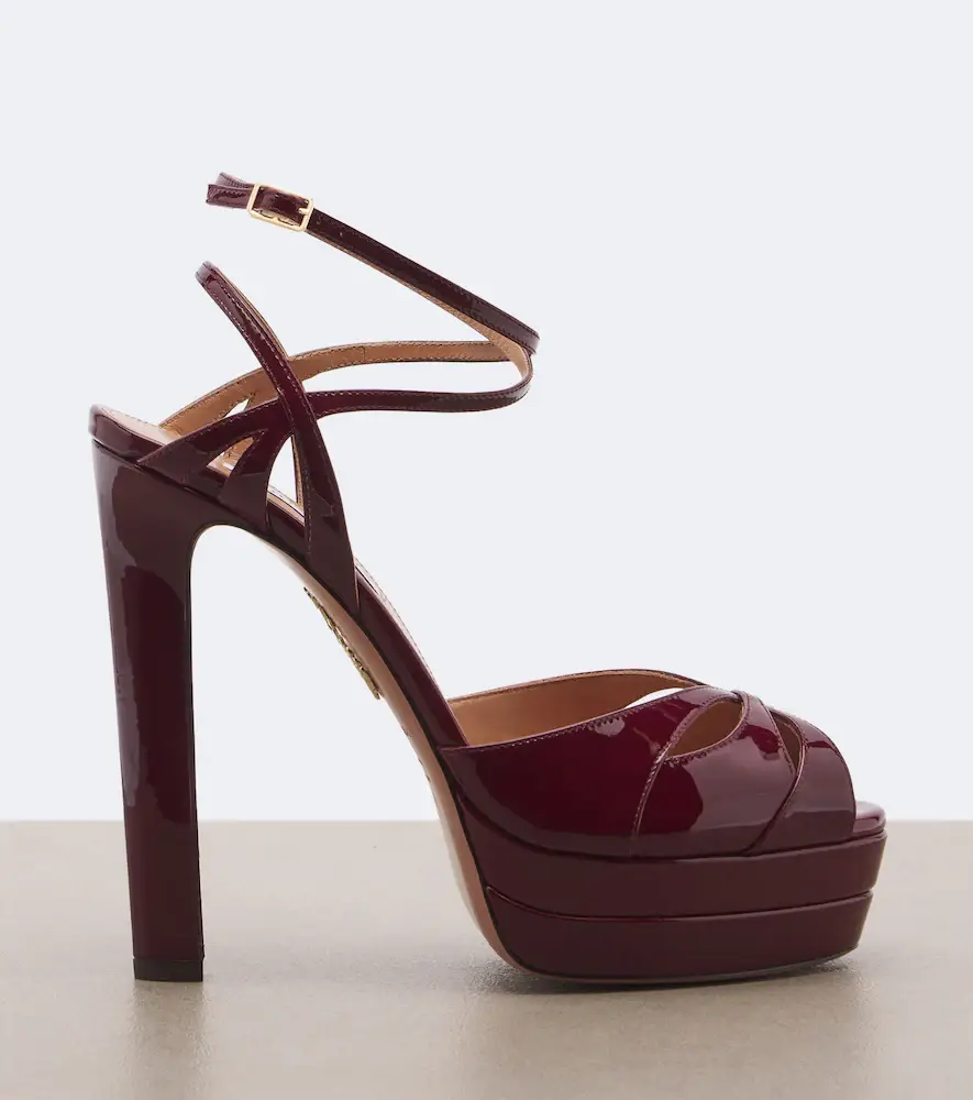 Aquazzura Moves patent leather platform sandals | Thumbnail 3