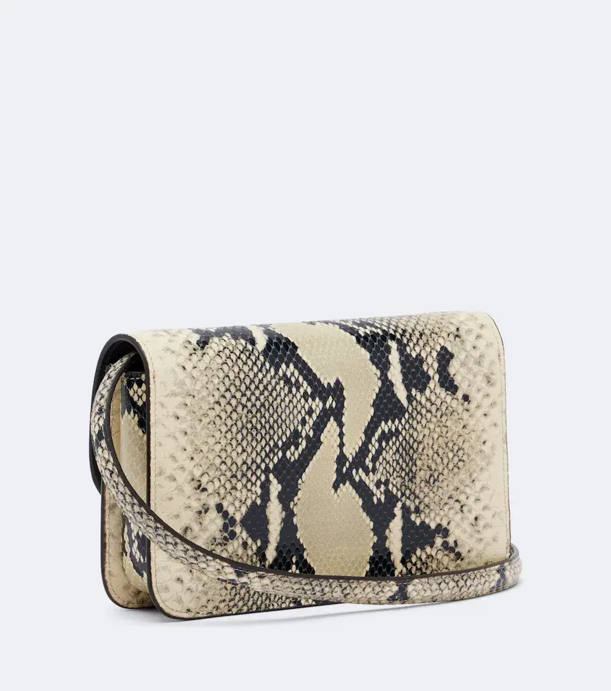 TOTEME T-Lock snake-effect leather crossbody bag | Thumbnail 3