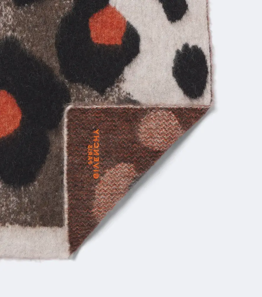 Givenchy Alpaca and wool-blend jacquard scarf | Thumbnail 2 Givenchy Alpaca and wool-blend jacquard scarf | Thumbnail 2