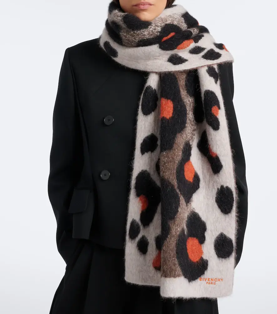 Givenchy Alpaca and wool-blend jacquard scarf | Thumbnail 5 Givenchy Alpaca and wool-blend jacquard scarf | Thumbnail 5